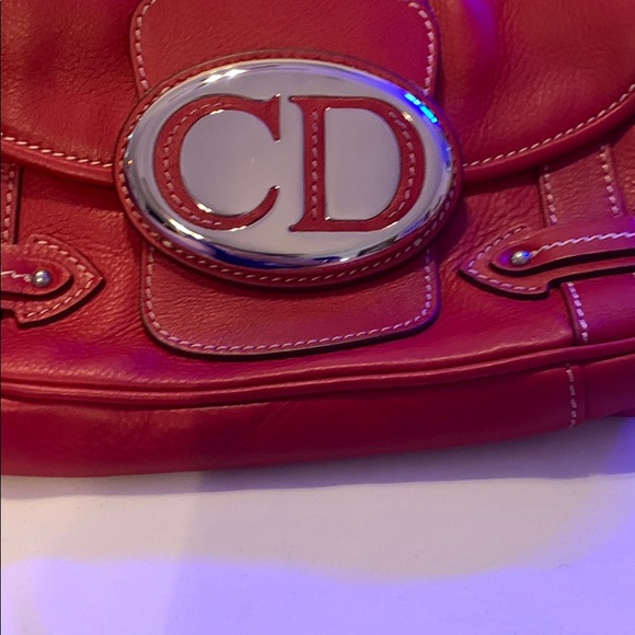 CHRISTIAN DIOR Leather CD Flap Saddle Bag - Picture 2 of 16